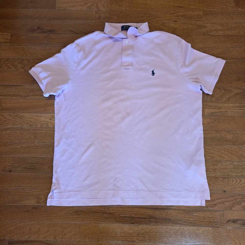 Polo by Ralph Lauren Men's Light Pink Polo Shirt